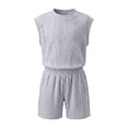 thumbnail image 6 of Freshbabe Boys 2-Piece Casual Outfit, Sleeveless Tank Top + Elastic Shorts, Breathable Summer Playwear for Toddlers, Multi-Colors, 6 of 6