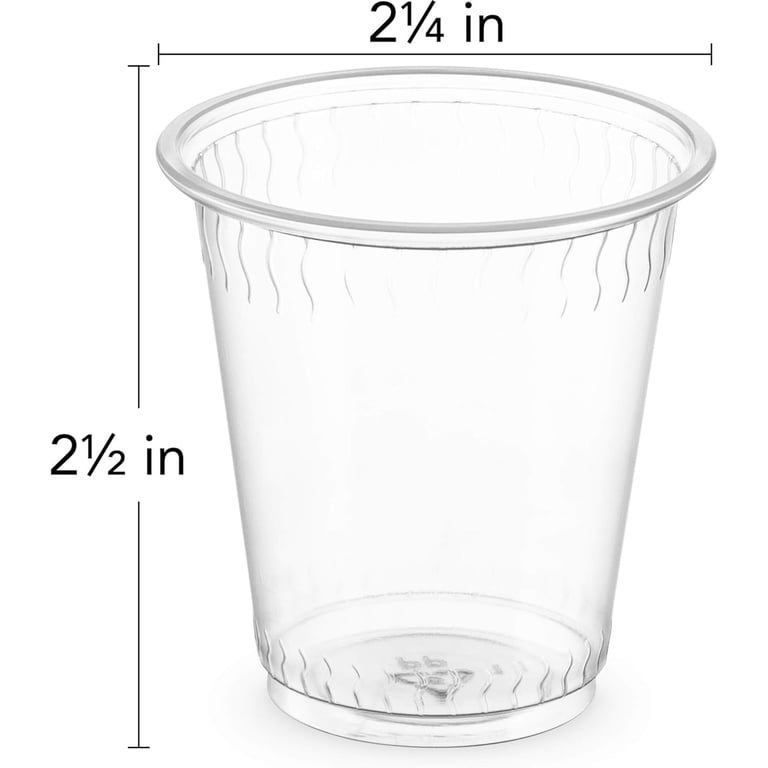 PLASTICPRO Clear Disposable Cups, 3 Oz, 100-Pack photo 2