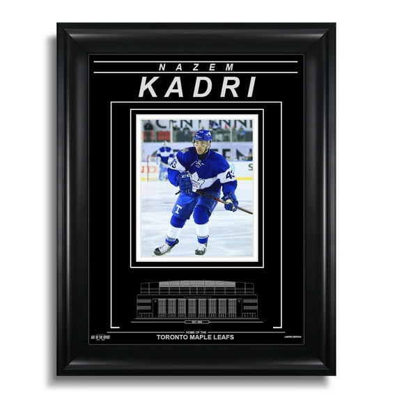 Nazem Kadri Toronto Maple Leafs Gravé Photo Encadrée - Centenaire Classique