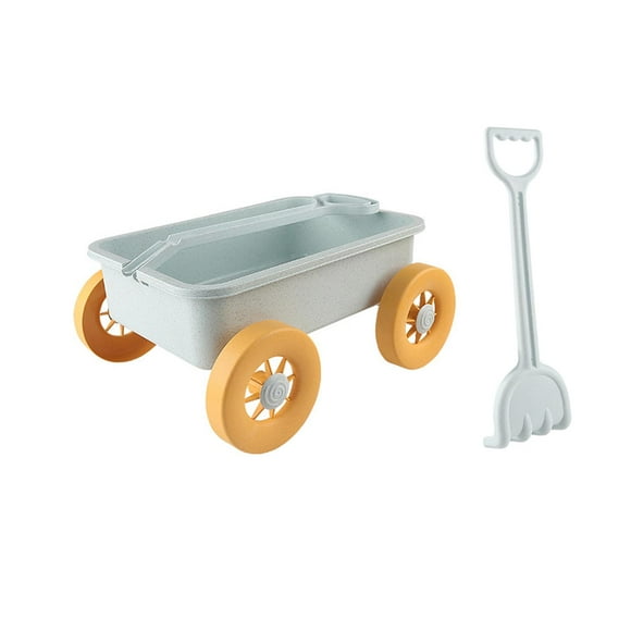 kusrkot Kid Wagon Toy Garden Wagon Toy Summer Sand Toy Trolley for Yard Beach Summer Blue