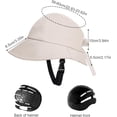 thumbnail image 2 of Bicycle Helmet with Wide Brim UV Sun Hat Adjustable Strap for Women Unisex Cycling Riding Safety, 2 of 6