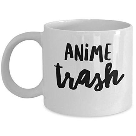 Anime 11 oz Coffee Mug - Trash White Ceramic Gift