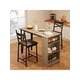 thumbnail image 4 of Space-saving 3-piece counter height dining set: bar mesa, stools & almacenamiento para breakfast nooks, 4 of 8