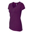 thumbnail image 2 of Fruit Of The Loom Womens Sofspun Junior Fit V-Neck T-Shirt, M, Wild Plum, 2 of 5