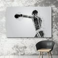 thumbnail image 2 of wall26 Canvas Print Wall Art Dot Explosion Boxer Throws a Punch Sports Athletes Digital Art Modern Art Rustic Scenic Urban Exercise Colorful for Living Room, Bedroom, Office - 32"x48", 2 of 5