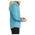 thumbnail image 3 of Womens Long Sleeve Easy Care Cotton/Polyester Shirt Maui Blue S, 3 of 6