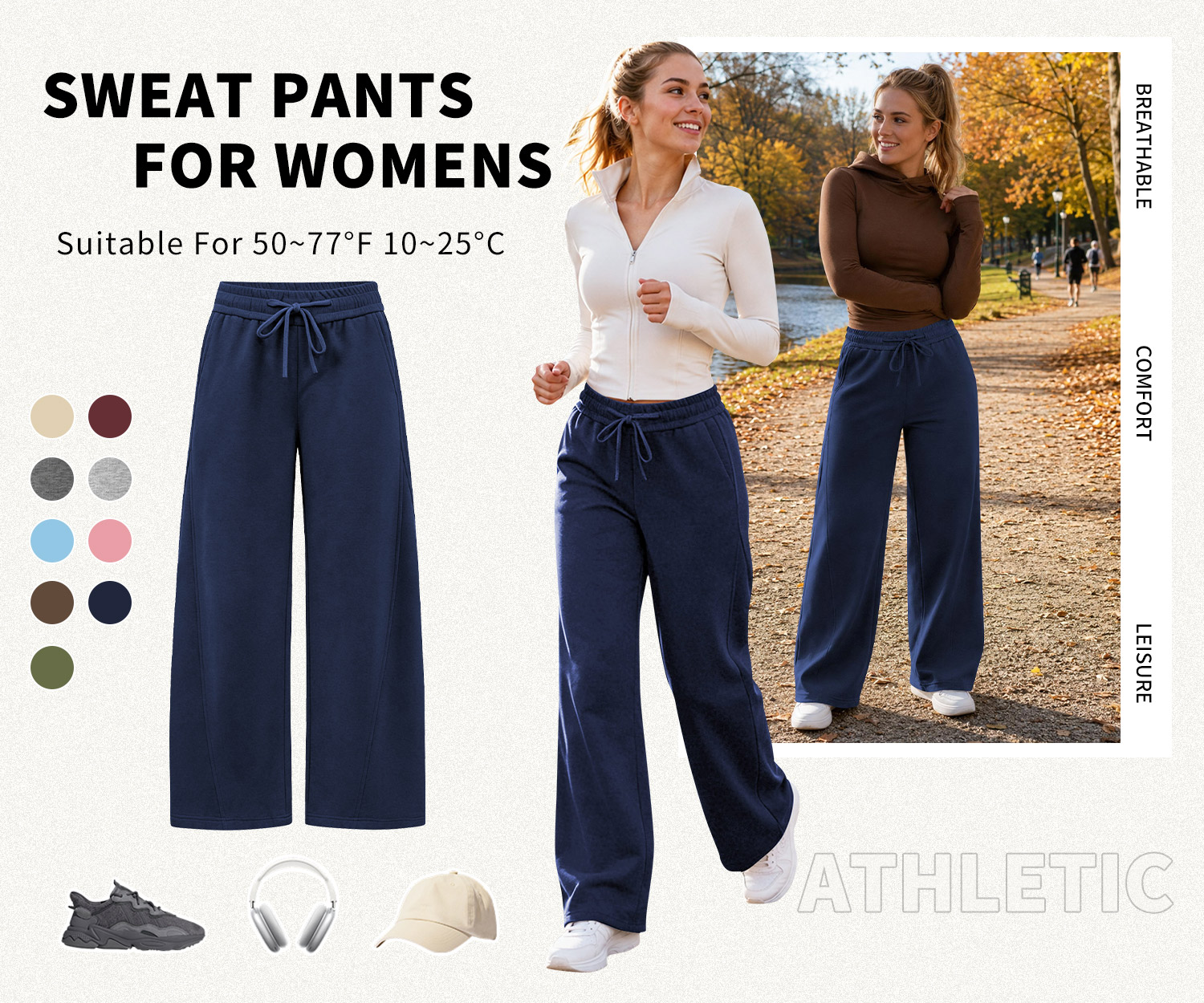 Temofon Women's Barrel Leg Sweatpants photo 2