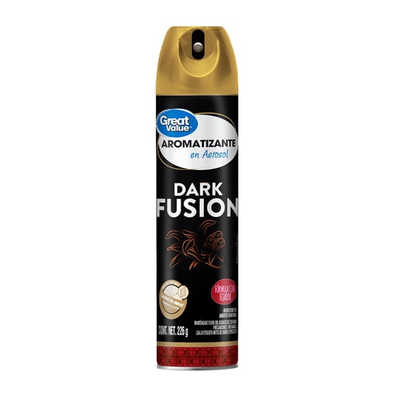 Aromatizante en Aerosol Great Value Dark Fusion 226g