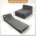 EAYSG Folding Sofa Bed Foam Floor Sofa Couch 3in1 Convertible Sleeper