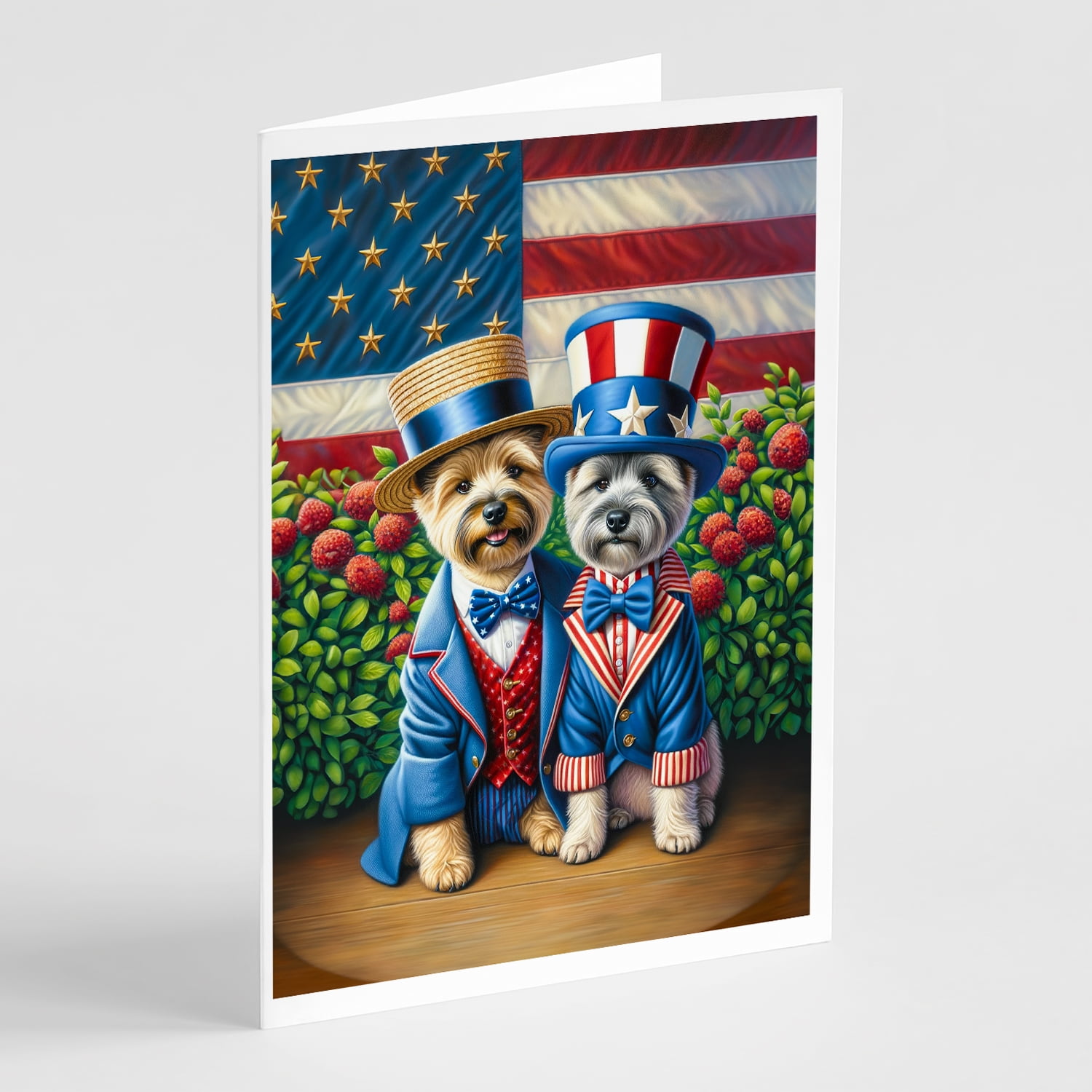 All American Chihuahua Greeting Cards Pack of 8 7 in x 5 in
