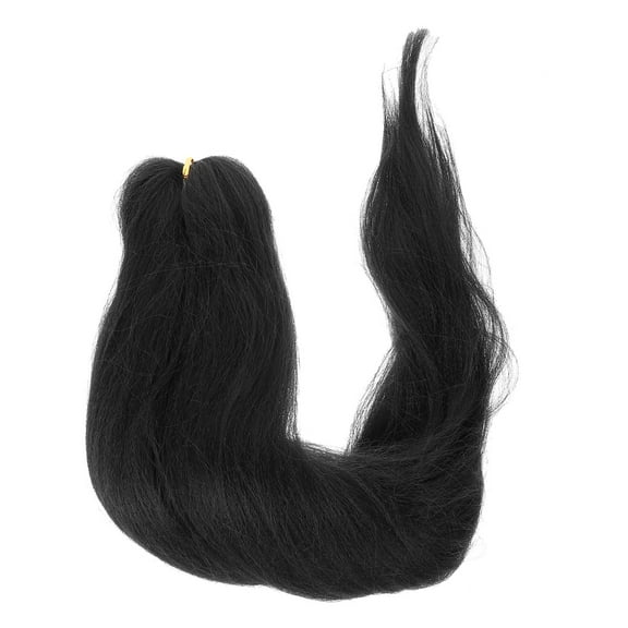 Raindrops Synthetic Braiding Hair Pre Stretched Braiding Hair Extension Black Chemical Fiber 1Pcs