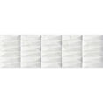 thumbnail image 4 of The Tile Life Milos White 3D Textured Glossy Ceramic Wall Tile 12x40 in 5-Piece, 4 of 9