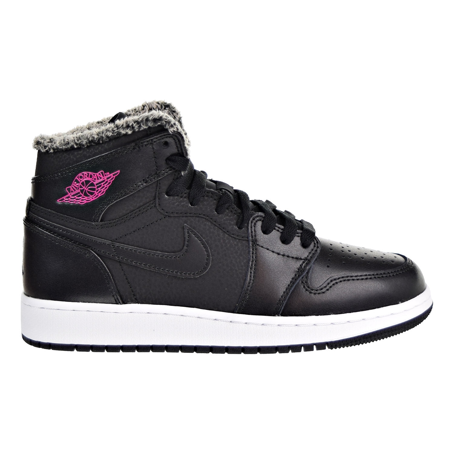 Air Jordan 1 Retro High GG Big Kids Shoes Black/Deadly Pink