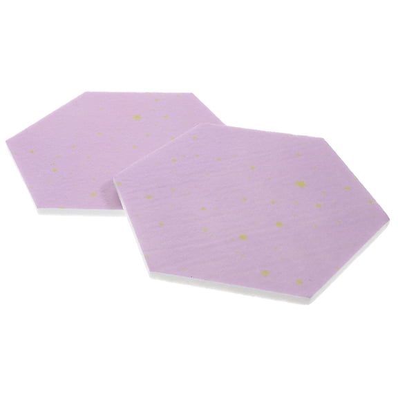 ELAYARD Felt Hexagon Tile Board Purple for Decor Memo Photo Display 2Pcs