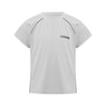 thumbnail image 3 of Hansber Kids Girls Boys Dry Fit Sports T-Shirts Athletic Shirts Short Sleeve Activewear Tees Tops for Gray 130, 3 of 6