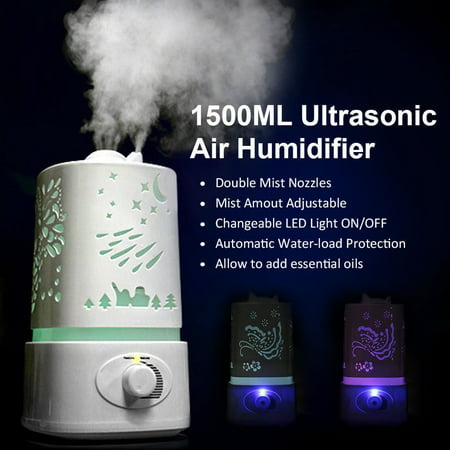 Zimtown Ultrasonic Aroma Humidifier Air Diffuser Purifier Lonizer Atomizer with Color