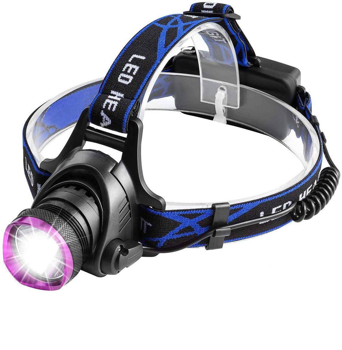 18650 2000LM LED Fishing Headlight Torch T6 Rechargeable Headlamp Charger