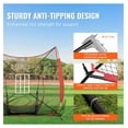 thumbnail image 3 of 7x7 ft Baseball Softball Practice Net, Portable Baseball Training Net for Hitting Catching Pitching, Backstop Equipment with Bow Frame, Carry Bag, Strike Zone, 12 Balls, Tee, and Ball Collector, 3 of 7
