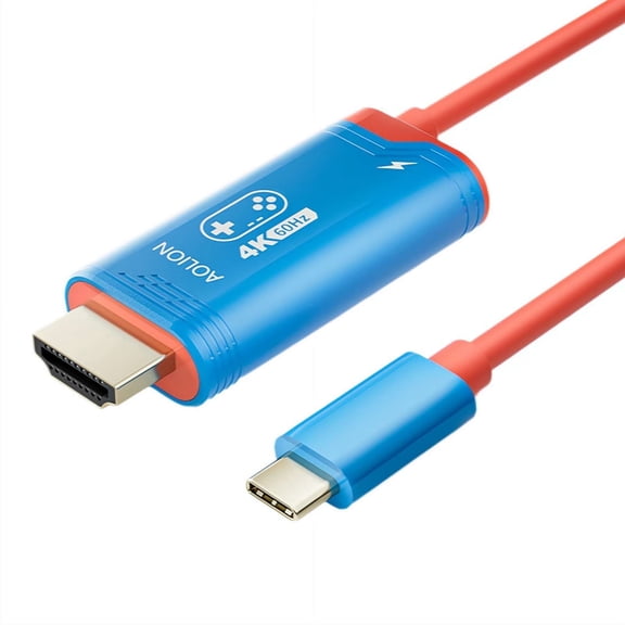6ft USB-C to External Display Cable for Portable Gaming Switch 2, 4K 60Hz Video Output Cord for Connecting Handheld Consoles & Devices to TV/Monitor