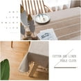 thumbnail image 4 of tablecloths Rectangular Rectangle Tablecloth Burlap Farmhouse Dining Table Cover Rustic Table Cloths Party Tablecloth Christmas Table Cloth (Rectangle/Oblong锛 x - Seats), 4 of 8