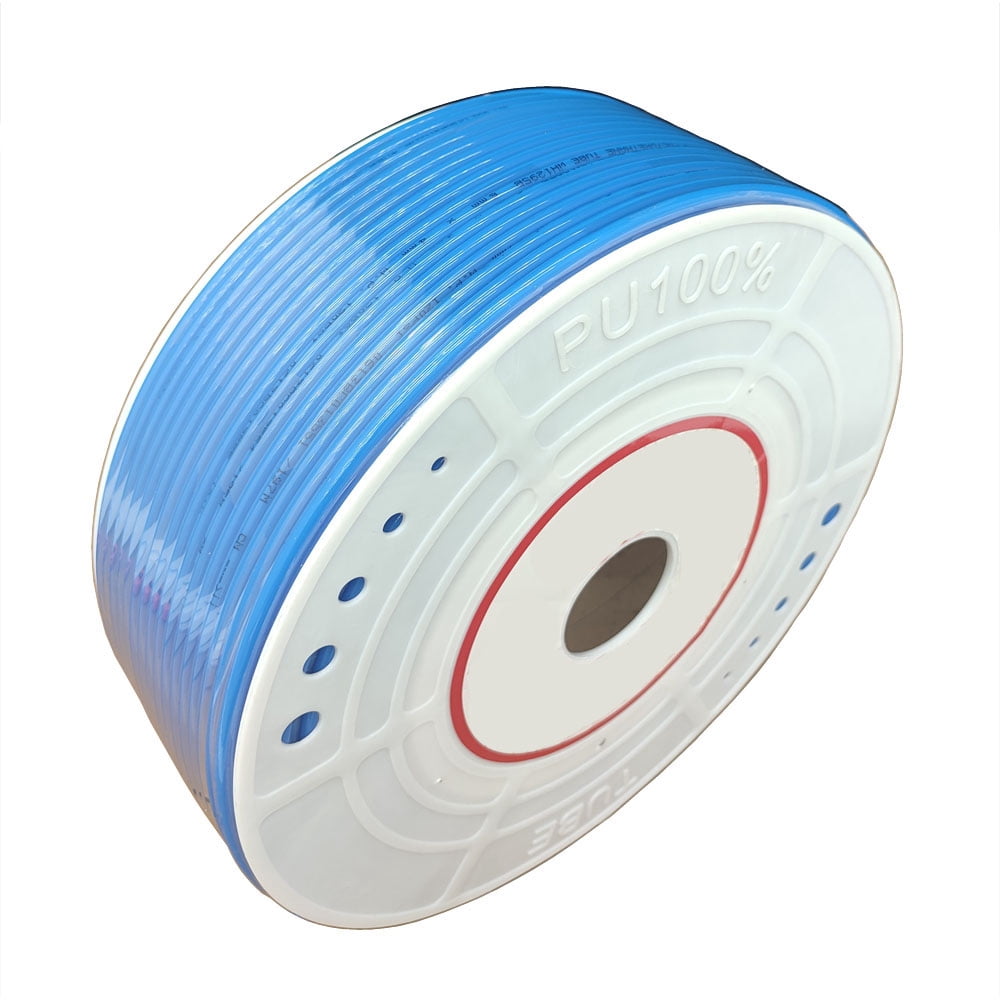 200m Length Air Hose PU Pneumatic Tubing Pipe 6mm OD*4mm ID Blue