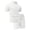 I5-White, variant on Havenx Mens 2 Piece Short Sets Short Sleeve Button Down Shirt and Shorts Set Lapel Collar Drawstring Textured Set Summer Beach Vacation Comfortable Athletic Outfits Tracksuit,White XL