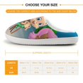 thumbnail image 2 of Bubble Guppies Soft Plush Slippers for Boys Girls Winter Warm Cotton Slippers with Rubber Sole Non-Slip Kid's Slip on Shoes Fluffy House Slippers For Indoor And Outdoor, 2 of 8