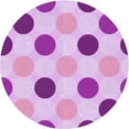 thumbnail image 1 of Ahgly Company Machine Washable Indoor Round Transitional Blossom Pink Area Rugs, 4' Round, 1 of 7