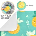 thumbnail image 2 of Kitchen Drying Mat Kitchen Drying Pad 18x24In Drying Dish Mat Dish Drying Mats Kitchen Countertop Multi-Function Drain Drying Mat Pineapple Pattern Cartoon, 2 of 8