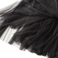 thumbnail image 4 of SWSMCLT Women's Tutu Skirt Chiffon Elastic Waist Summer Layered Skirt Pleated Tulle Skirt High Waist Tea Length Midi High Waisted Black One Size, 4 of 5