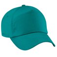 thumbnail image 1 of Beechfield - Gorra/Visera Básica - 5 paneles (Paquete de 2) (Verde esmeralda), 1 of 4