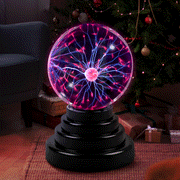 Jergo Plasma Ball Orb, 3"Plasma Ball Plasma Globe for Kids Thunder Lightning Decorative Lamp USB/ Powered