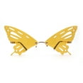 thumbnail image 1 of Rimless Butterfly Wing Unique Party Shade Sunglasses Gold Yellow, 1 of 4