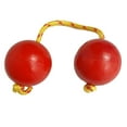 thumbnail image 4 of Balle Musicale Tambour Instrument Kashaka Tambour Plastique Double Maracas Percussion Rouge, 4 of 4