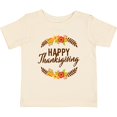 thumbnail image 3 of Inktastic Happy Thanksgiving with Fall Floral Boys or Girls Baby T-Shirt, 3 of 5