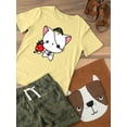 thumbnail image 3 of Cute Spookitty W Pirate Costume T-Shirt Toddler -Image by Shutterstock,  4 Toddler, 3 of 4