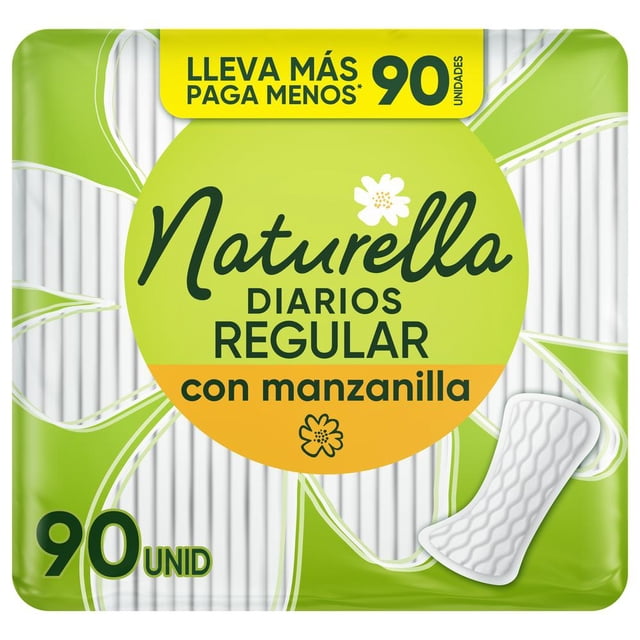 Protectores Diarios Naturella Diarios Regular Con Manzanilla 90 pzas
