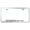 Chrome, variant on Chevy Corvette C7 Laser Etched Logo Cut-Out License Plate Frame (Black)