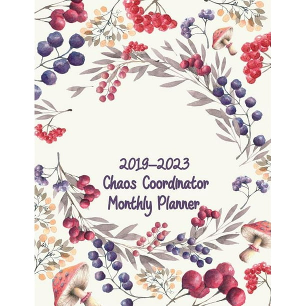 2023 Calendar Pretty 20192023 Chaos Coordinator Monthly Planner 60 Months Pretty Simple Calendar Planner Get