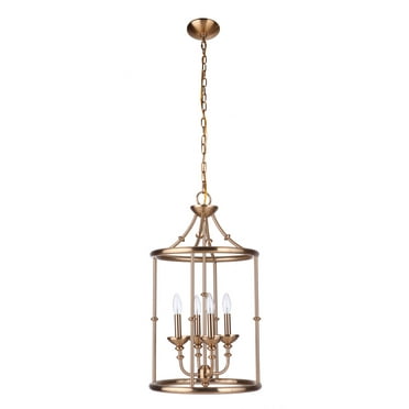 53734-SB-Craftmade Lighting-Marlowe - Four Light Foyer - 15 inches wide by 27.4 inches high-Satin Brass Finish    -Traditional Installation