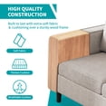 thumbnail image 4 of BALUS Sectional Sofa with Storage Ottoman, 78'' Convertible L-Shaped Sofa Couch for Living Room&Small Space, Beige, 4 of 9