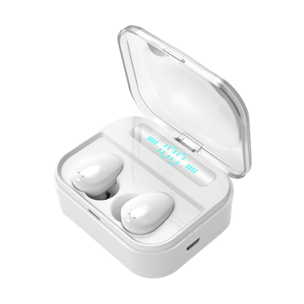 Auriculares Bluetooth Inalámbricos, Pantalla de Pantalla Digital Led con Chip 5.3, 12x9x3.8cm, Auriculares de Sonido Envolvente Estéreo Hifi, Sonido Envolvente Inalámbrico