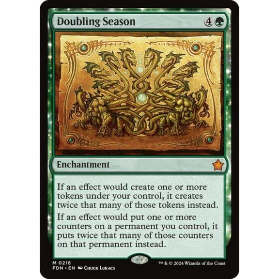 Magic the Gathering - Foundations - Doubling Season Near Mint
