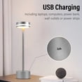 thumbnail image 4 of Lámpara De Mesa LED Inalámbrica, Lámpara De Escritorio LED Con Batería Recargable Con Control Táctil, Luz De Mesa Regulable Continua De 3 Colores, Luz Nocturna Moderna, 4 of 7
