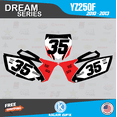 thumbnail image 3 of Kalair GFX Graphics Kit for Yamaha YZ250F (2010-2013) Dream Series, 3 of 5