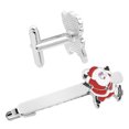 thumbnail image 1 of MasteelfCA 2 Pcs Clips de Cravate Adorables Motif Père Noël Accessoires de Mode, 1 of 8
