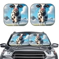 thumbnail image 2 of Haiem Cute Daisy Cow A Car Windshield Sun Shade (2 Pieces) Foldable Windshield Sun Shade Car Accessories for Truck SUV Pickup-Small, 2 of 7