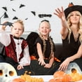 thumbnail image 4 of Halloween Flannel Fleece Blanket, Throw Soft Warm Fluffy Plush Blanket, Spider Webs Witch's Hat Black Bats and Decorated Pumpkins Print on Bed Couch Chair Living Room, 4 of 7