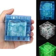 thumbnail image 2 of Laberinto 3D cubo mágico rompecabezas caja de laberinto transparente bola rodante, 2 of 4