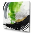 thumbnail image 2 of DESIGN ART Designart "Green And Black Geometric Enchantment I" Abstract Marble Canvas Wall Art 36 in. wide x 36 in. high, 2 of 5
